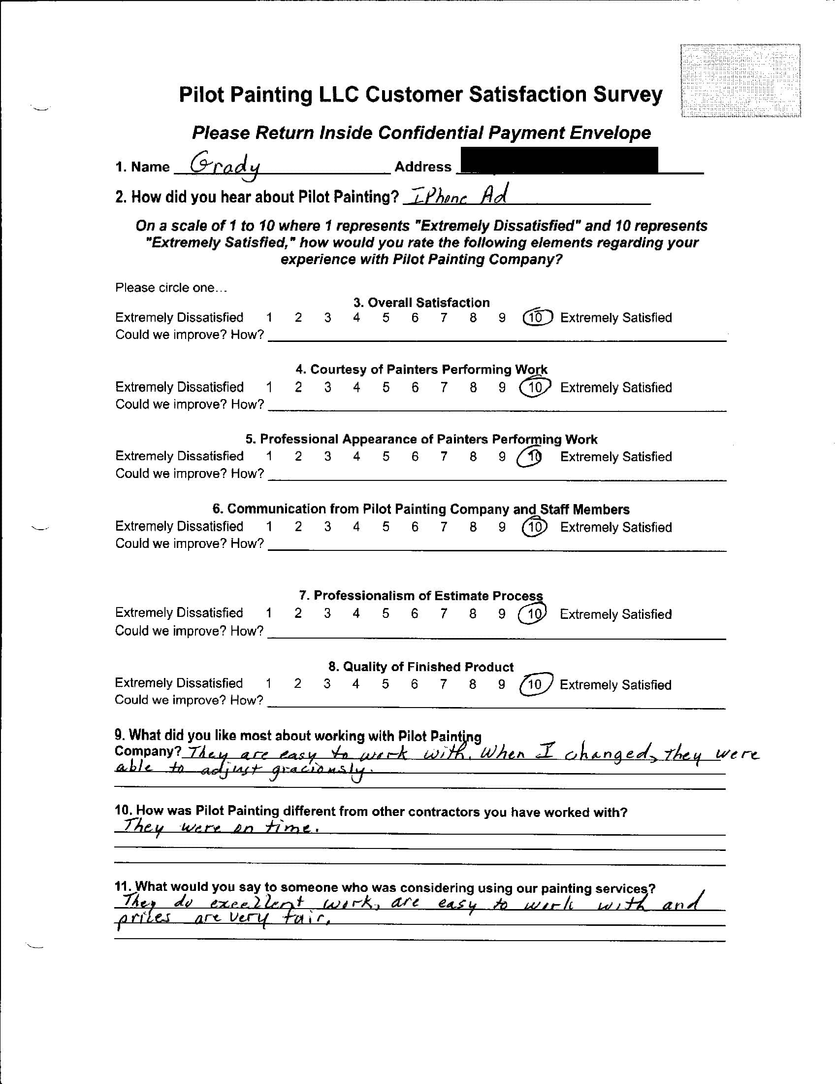 Grady Survey