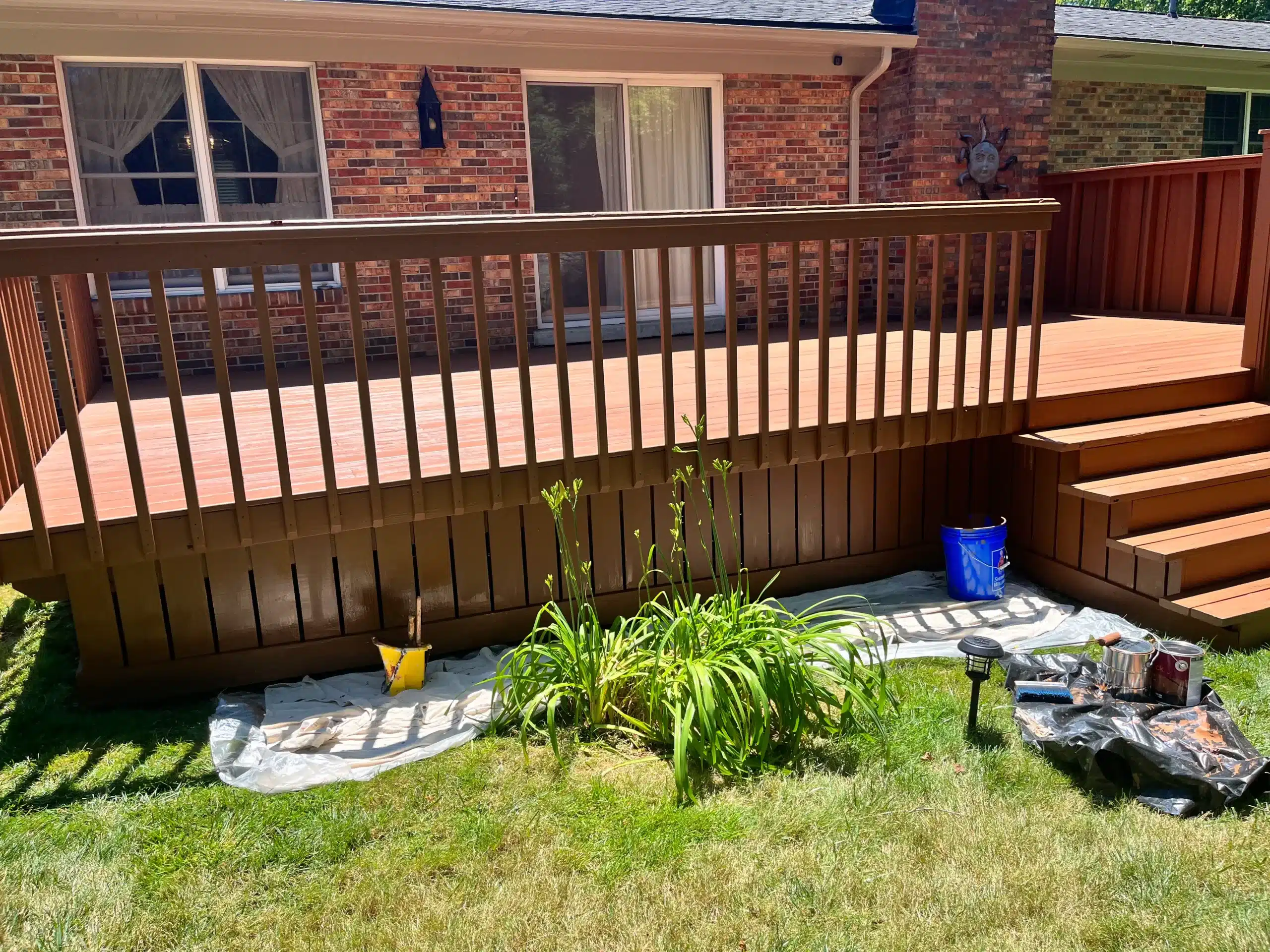 IMG_8977 Deck staining in progress