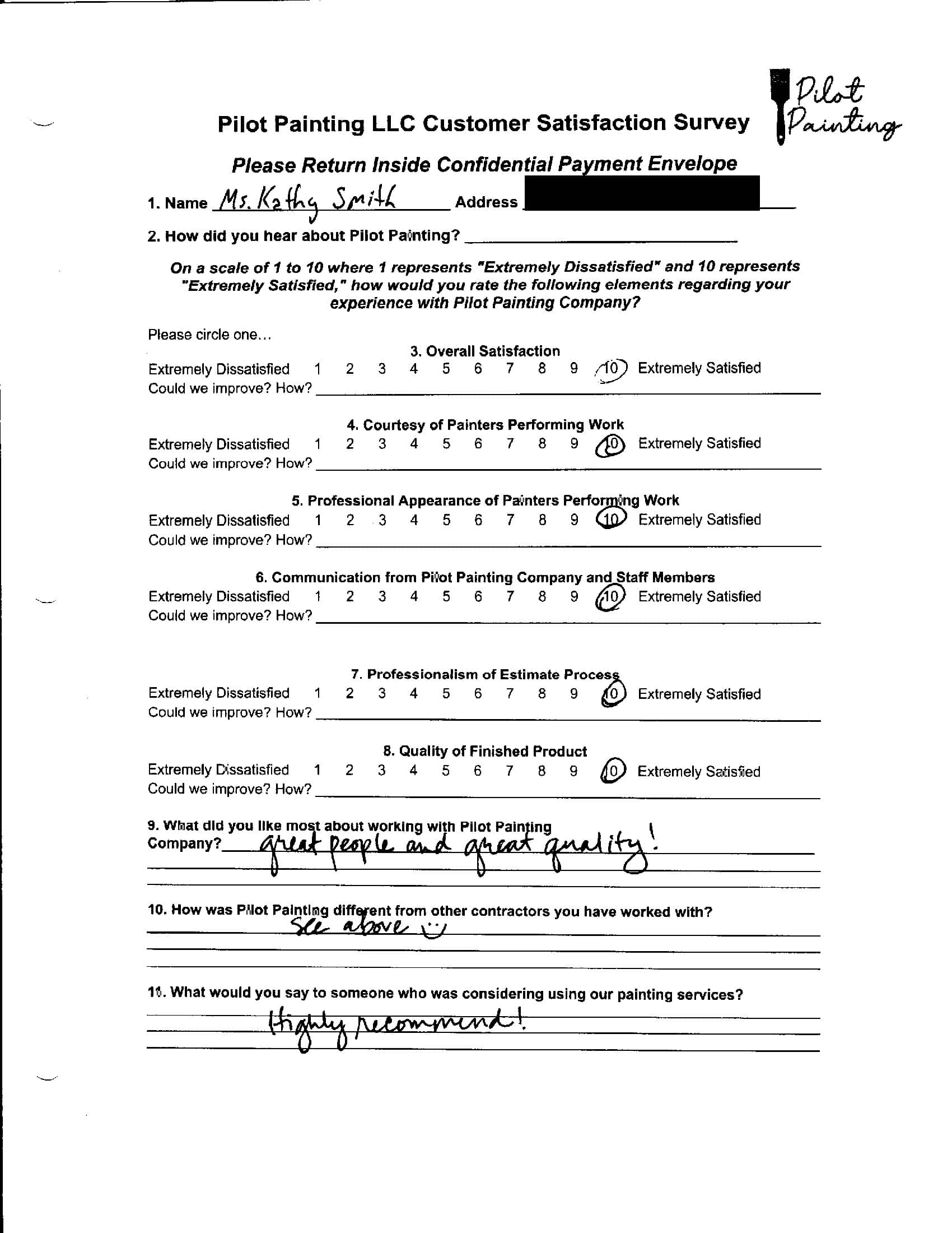 Kathy Smith Survey