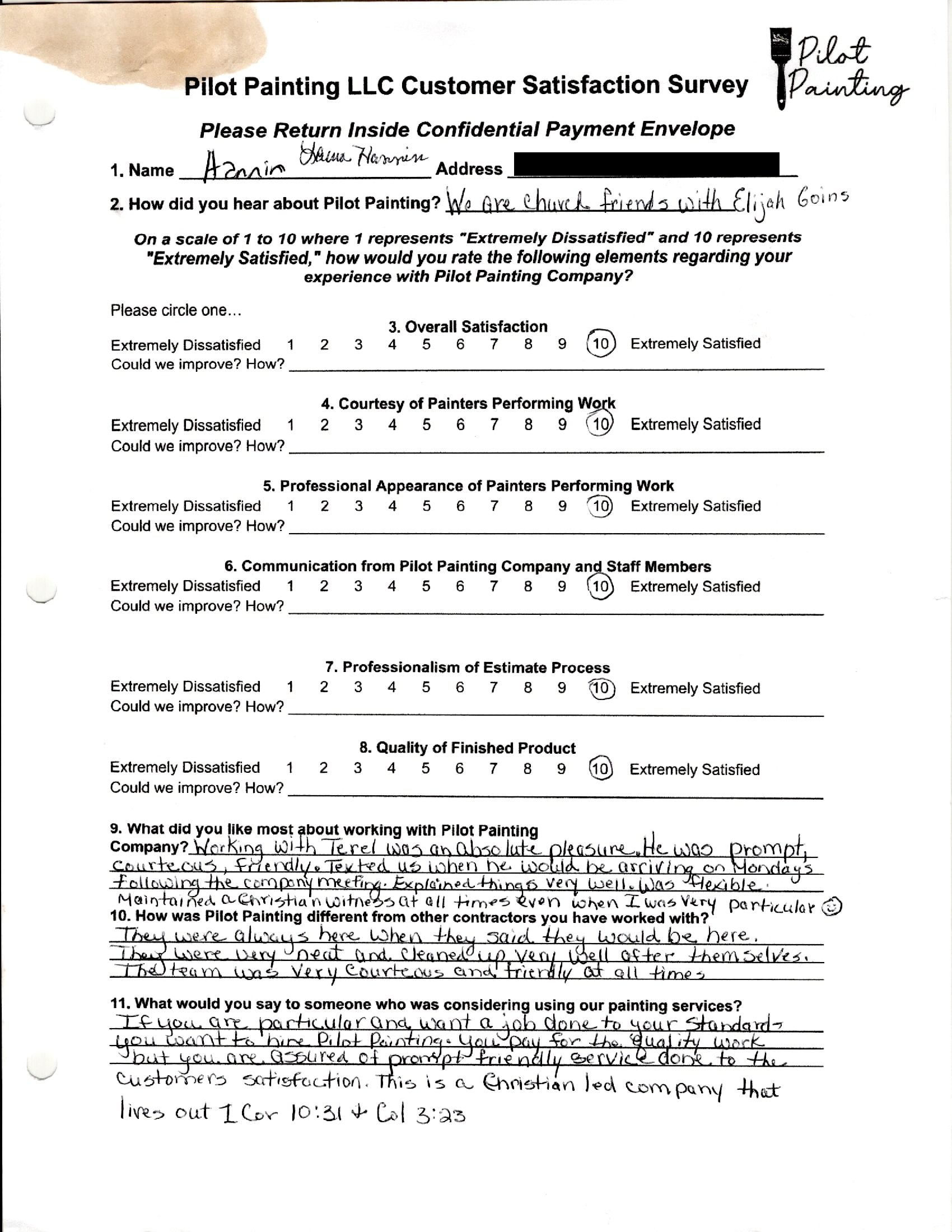Laura Hannin Survey