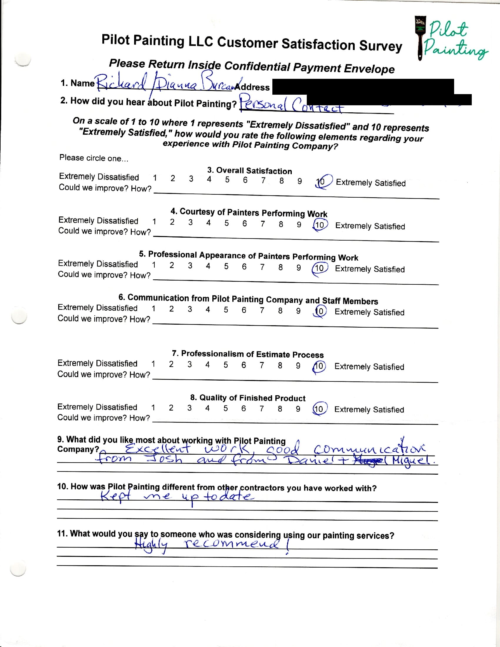 Richard B Survey