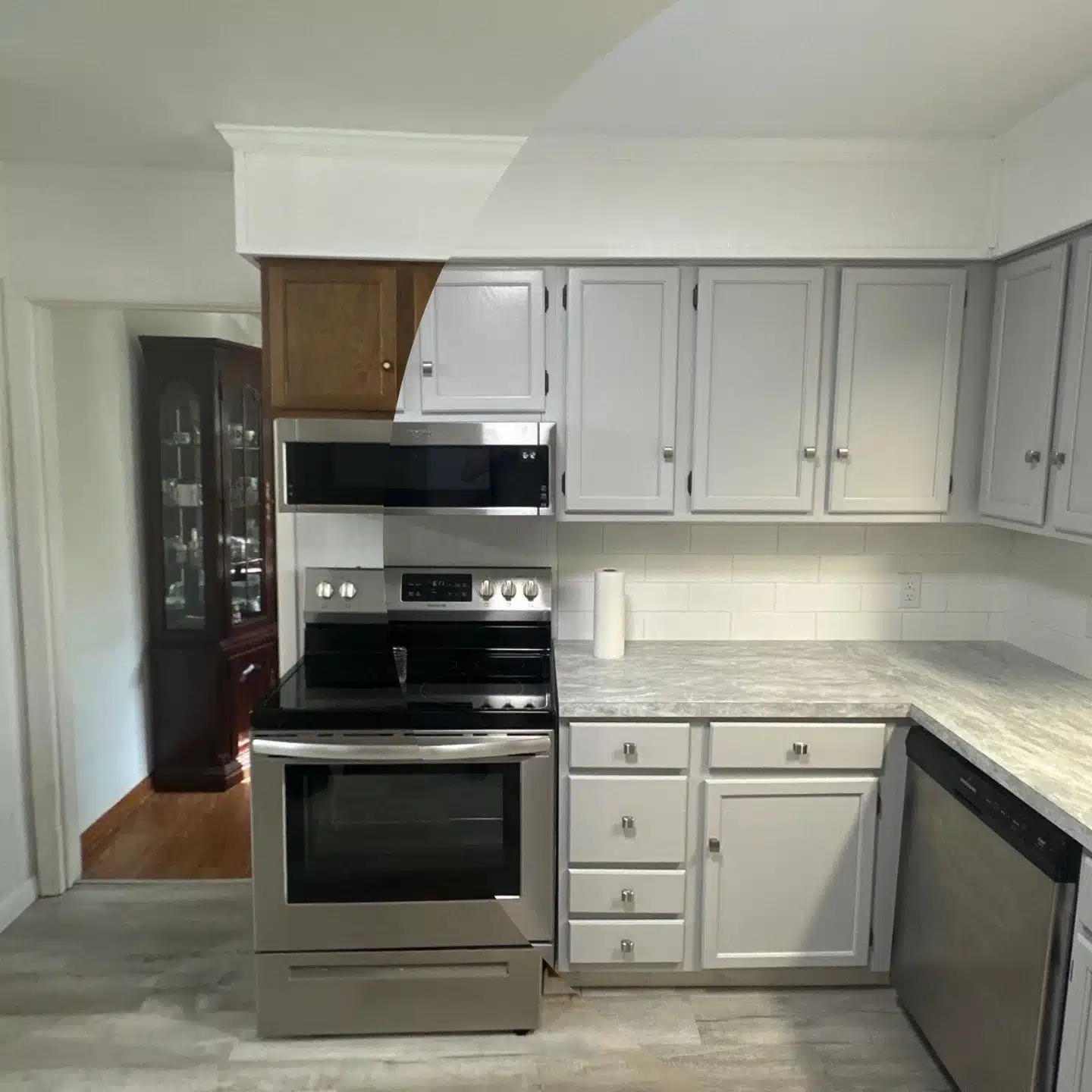 Kitchen cabinet painting before and after — Pilot Painting